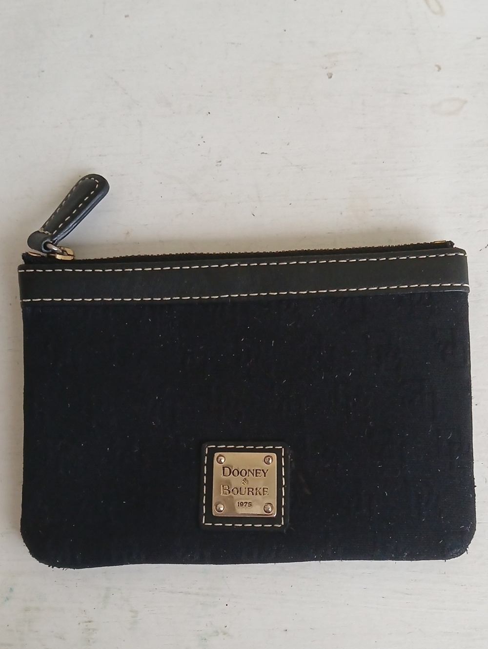 Dooney & Bourke Black Zippered Coin Purse